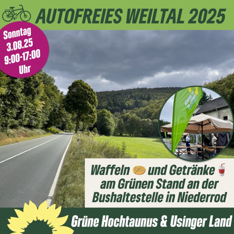 Grüne beim Autofreien Weiltalsonntag